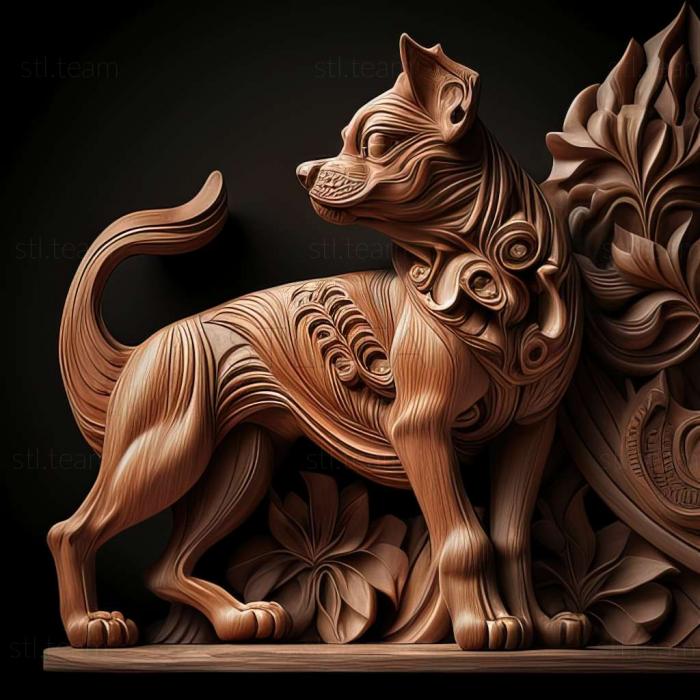 3D модель Тайская собака бангку (STL)